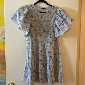 Zara flower babydoll dress